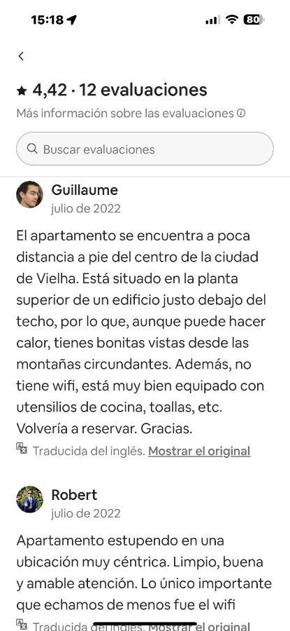 Precioso Atico Duplex En Vielha Para 6 Pax 外观 照片