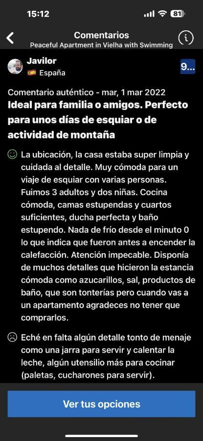 Precioso Atico Duplex En Vielha Para 6 Pax 外观 照片